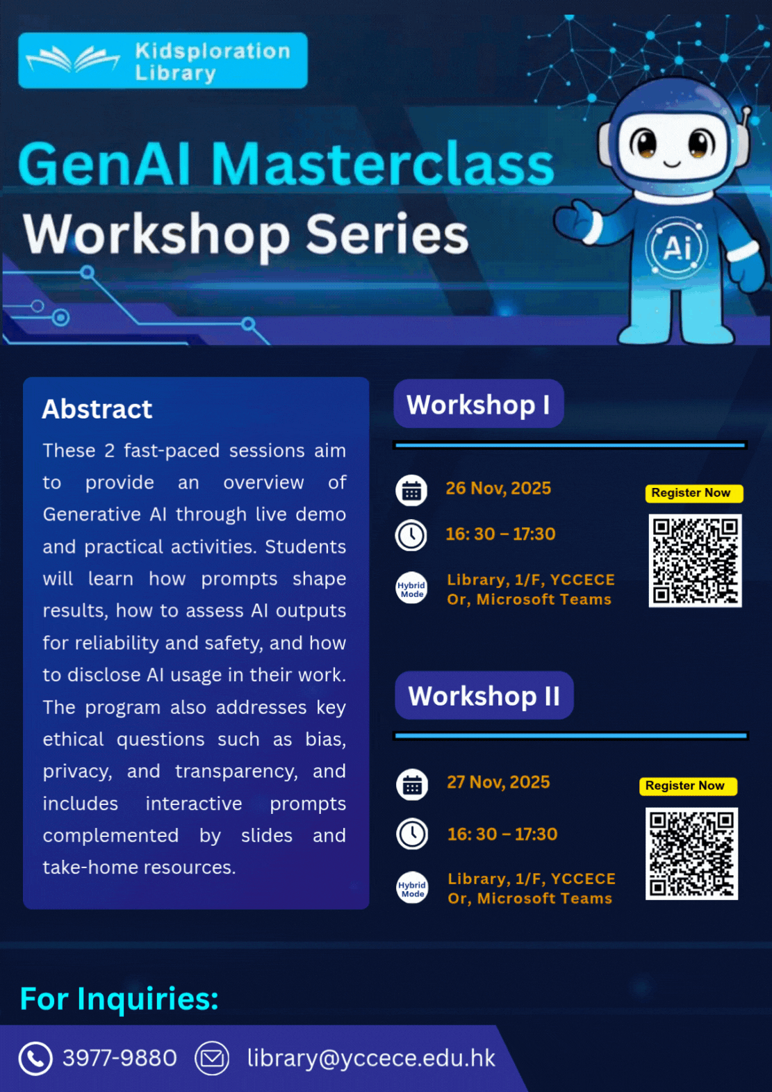 GenAI MasterClass promotional poster