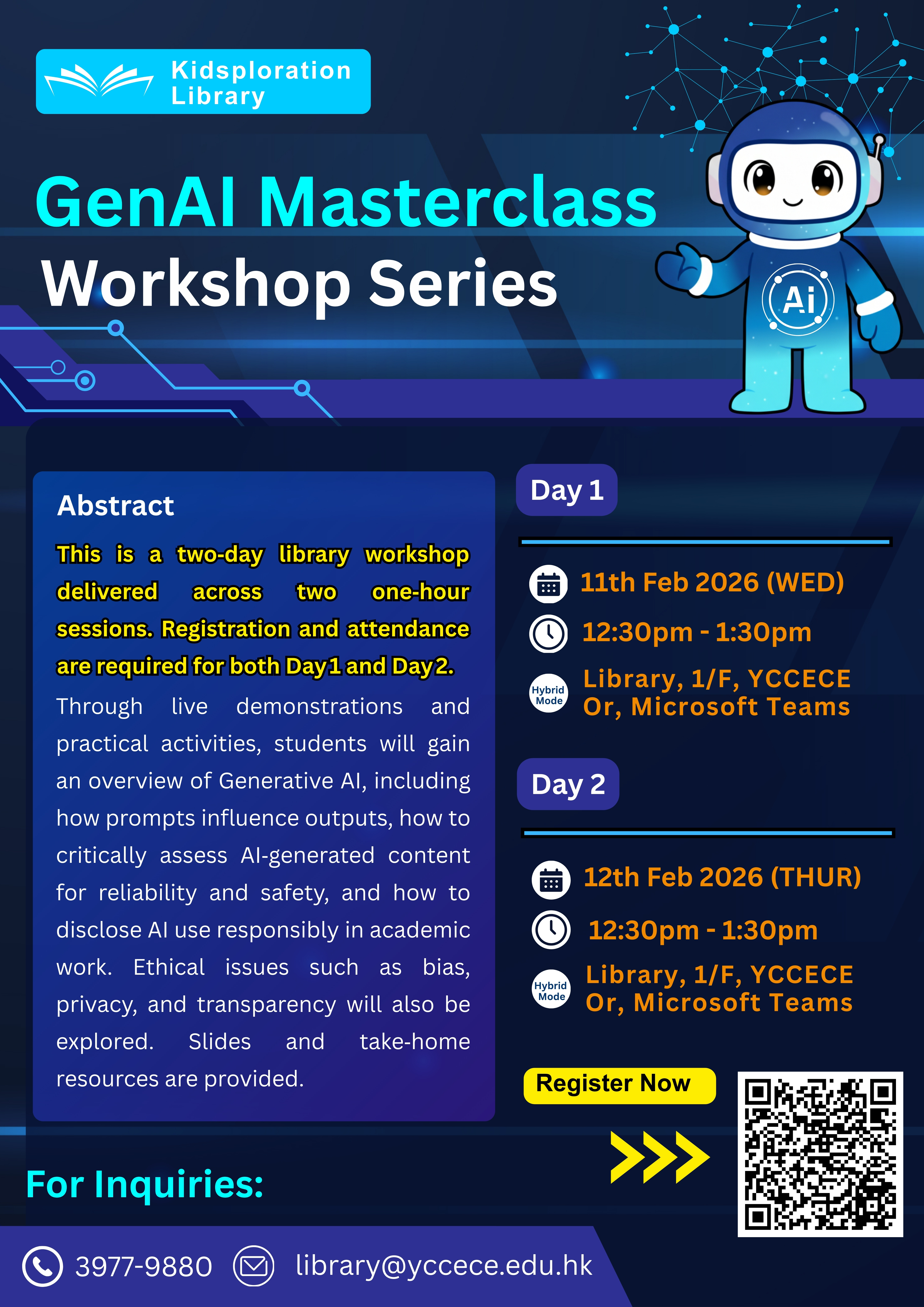 GenAI MasterClass promotional poster