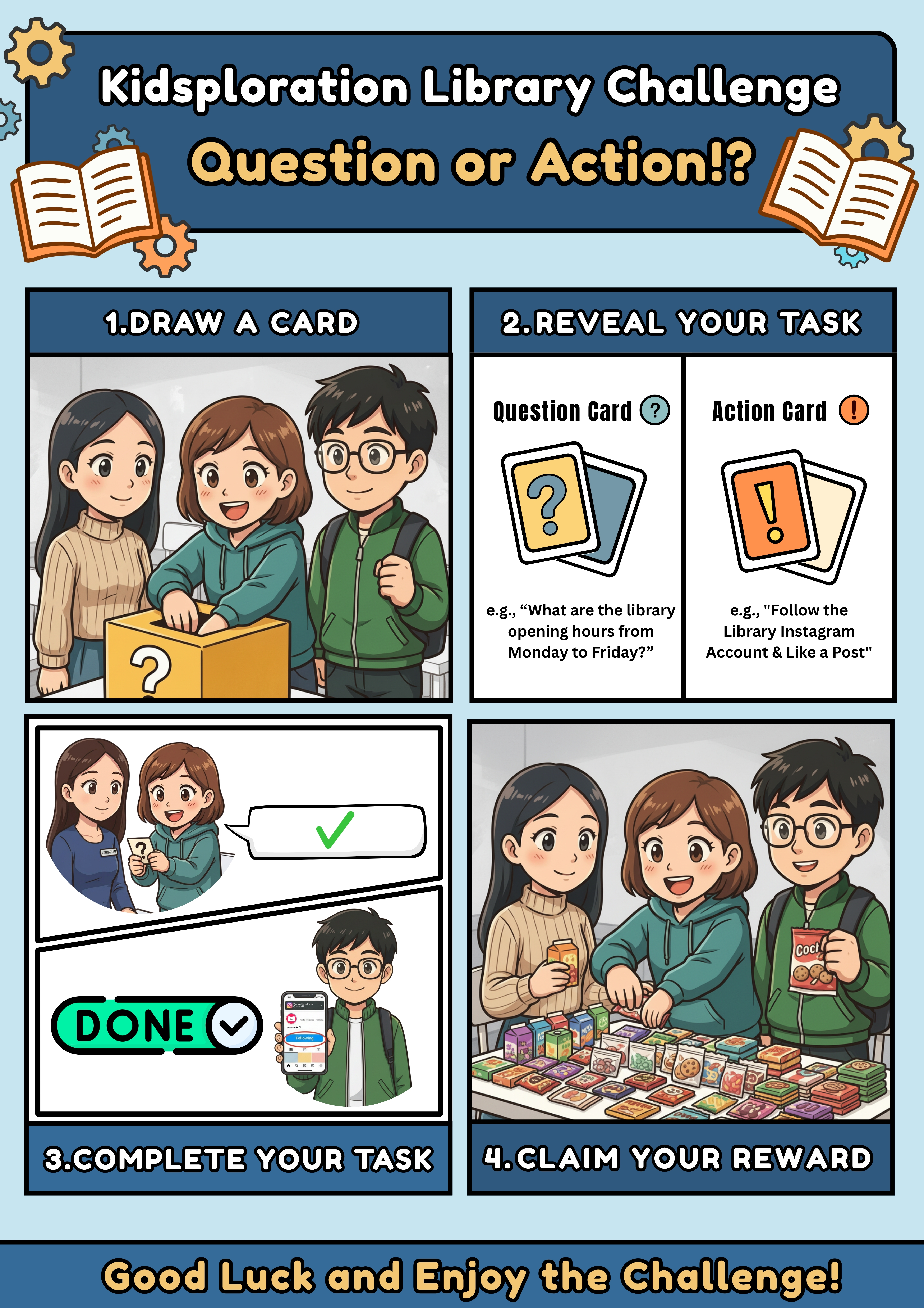 Kidsploration Library Challenge: Question or Action!?